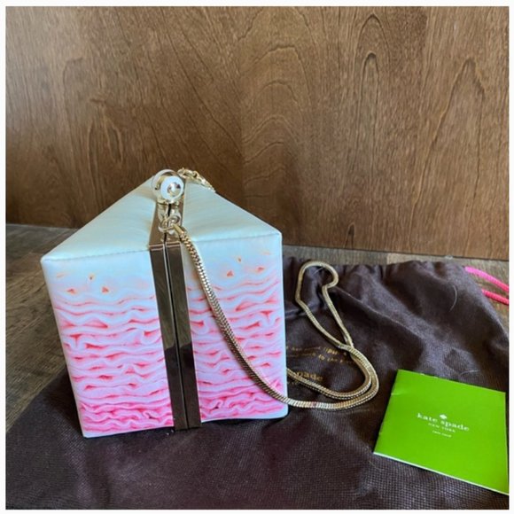 Kate Spade Magnolia Bakery Slice of Cake Bag purse clutch nwot - Picture 8 of 11